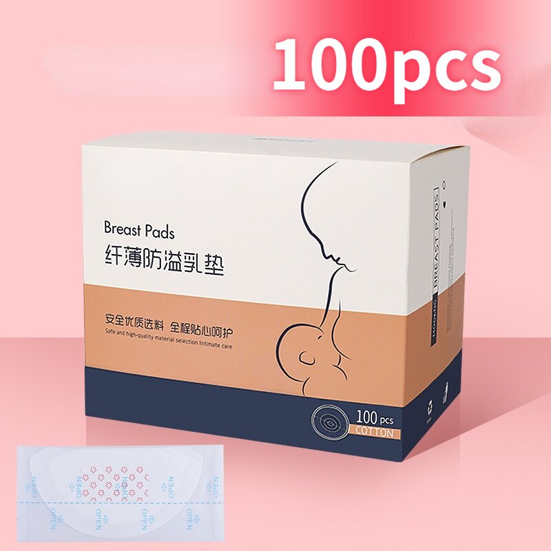 100Pcs Universele Wegwerp Verpleging Pad Borstvoeding Pads Anti-Overflow Ultra-Dunne Lekvrije Voor Moederschap Vrouwen lente Zomer