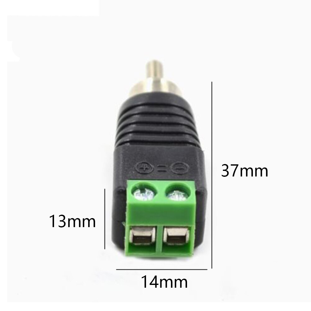 Accessories Male Cable AV Screw Terminal Audio Connector Portable Replace Speaker Small Jack Video Adapter Metal Wire Plug