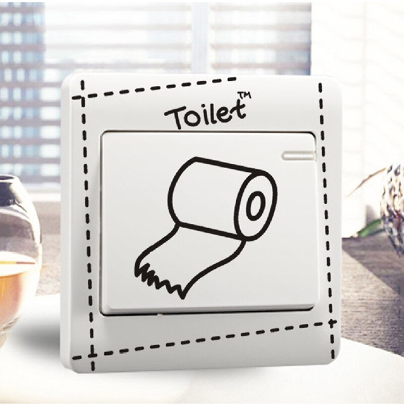 Cute On-off Light Switch Remoable Wall Sticker Self-adhesive Wallpaper For Kids Baby Living Room Home Murla Decor