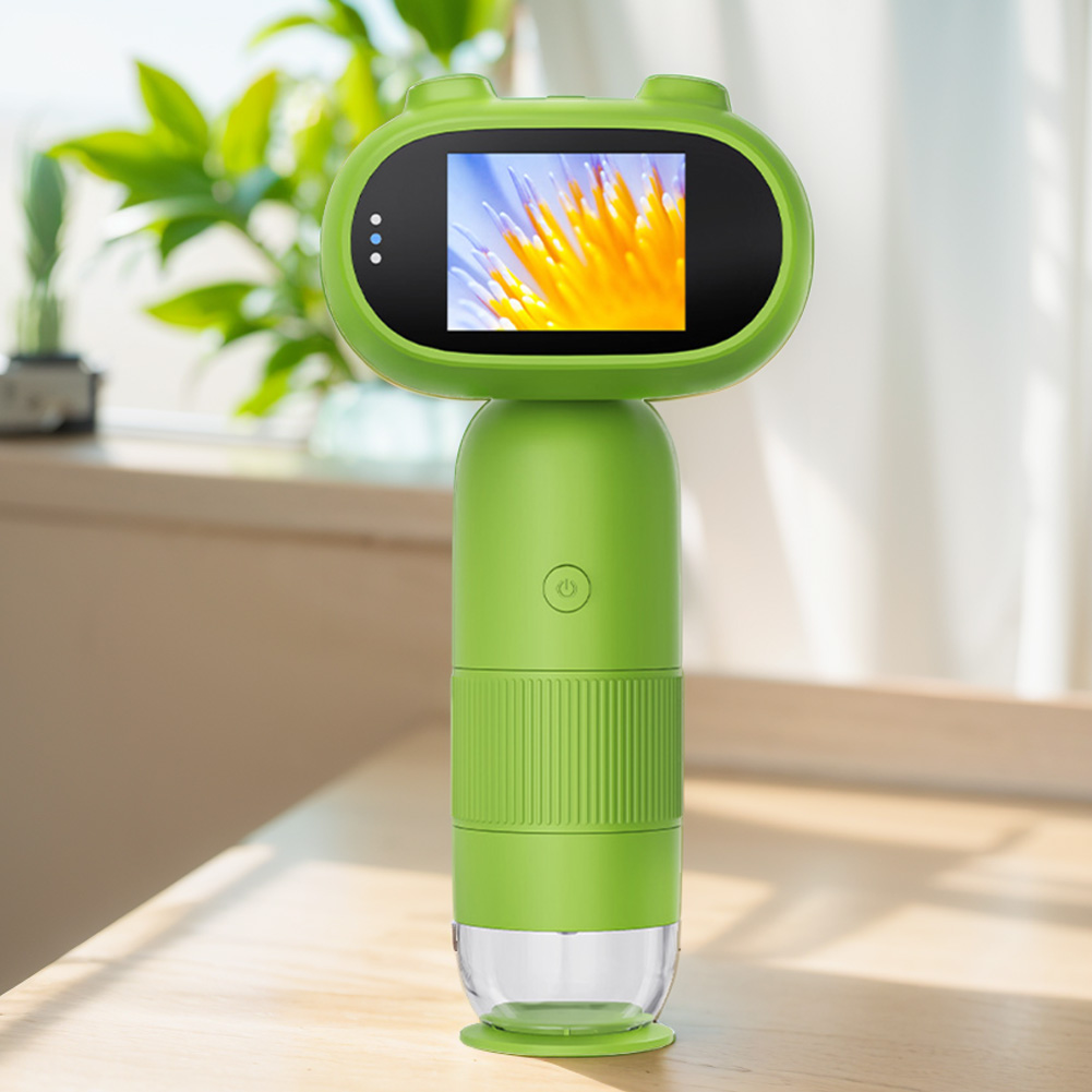 Microscopio Electrónico con lupa para niños, cámara de 200 megapíxeles, juguetes científicos educativos con 8 luces LED, función de foto y Video, 1000x