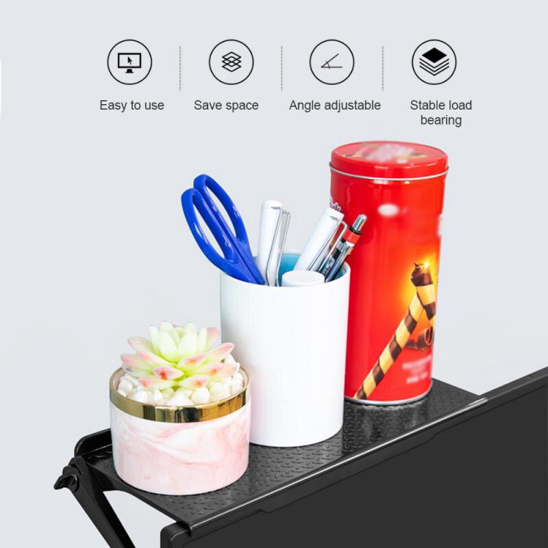 Computer Monitor Rack Foldable Shelf TV Box Router Shelf Set-top Box Bracket Holder Mini PC DVD Player Stand Rack GDeals