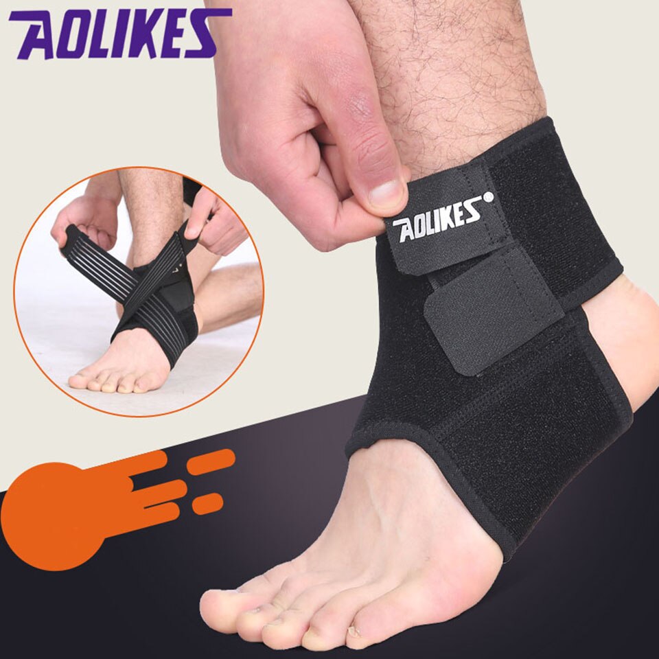 Aolikes 1 Paar Enkel Protector Sport Enkel Ondersteuning Elastische Enkelbrace Guard Voet Ondersteuning Sport Gear Gym