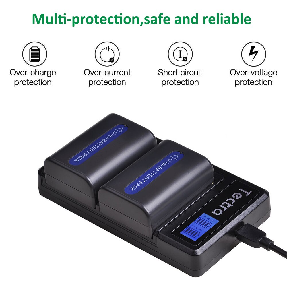 3pack NP-FM50 NPFM50 NP FM50 FM50h Batteries+LCD Dual Charger for Sony NP-FM51 NP-FM30 NP-FM55H DCR-PC101 A100 Series DSLR-A100