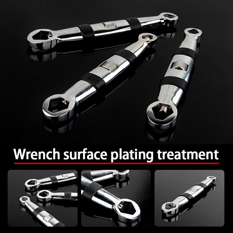4-19mm Adjustable Wrench Multi-functional Combination Spanner 23 in 1 Hand Tool