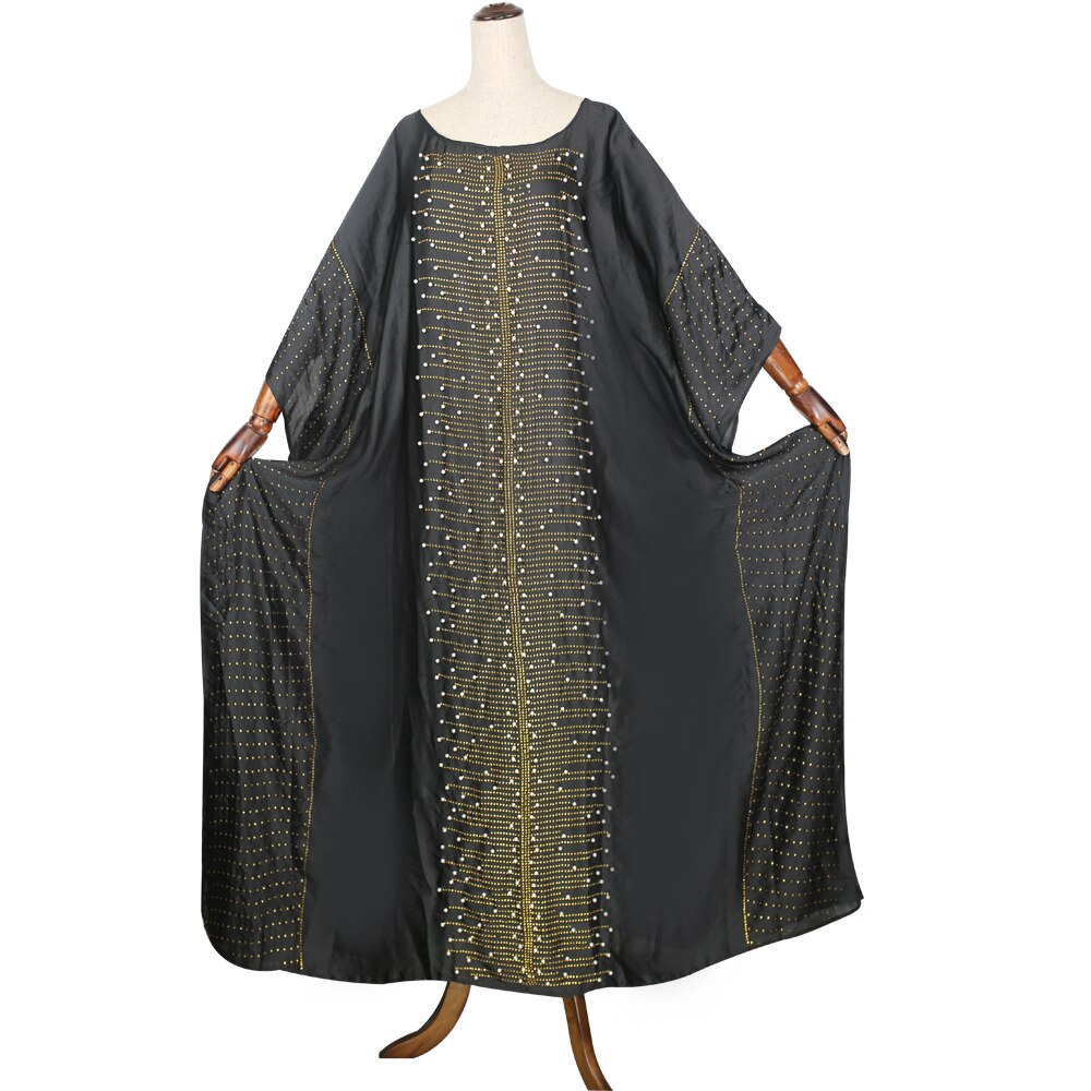 Indonesië Caftan Marocain Kaftan Dubai Abaya Voor Vrouwen Bangladesh Hijab Avond Arabisch Jurk Islam Djellaba Islamitische Kleding: Black