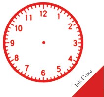 Klok Stempel Leren Tijd Vroeg Onderwijs Leermiddelen Voor Kinderen Leren Op Horloge Meerdere Stijl Seal Voor Basisschool: RED INK --PATTERN C