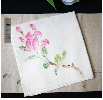 Handkerchief Cotton Fabric Hankies Handmade Unisex Handkerchiefs