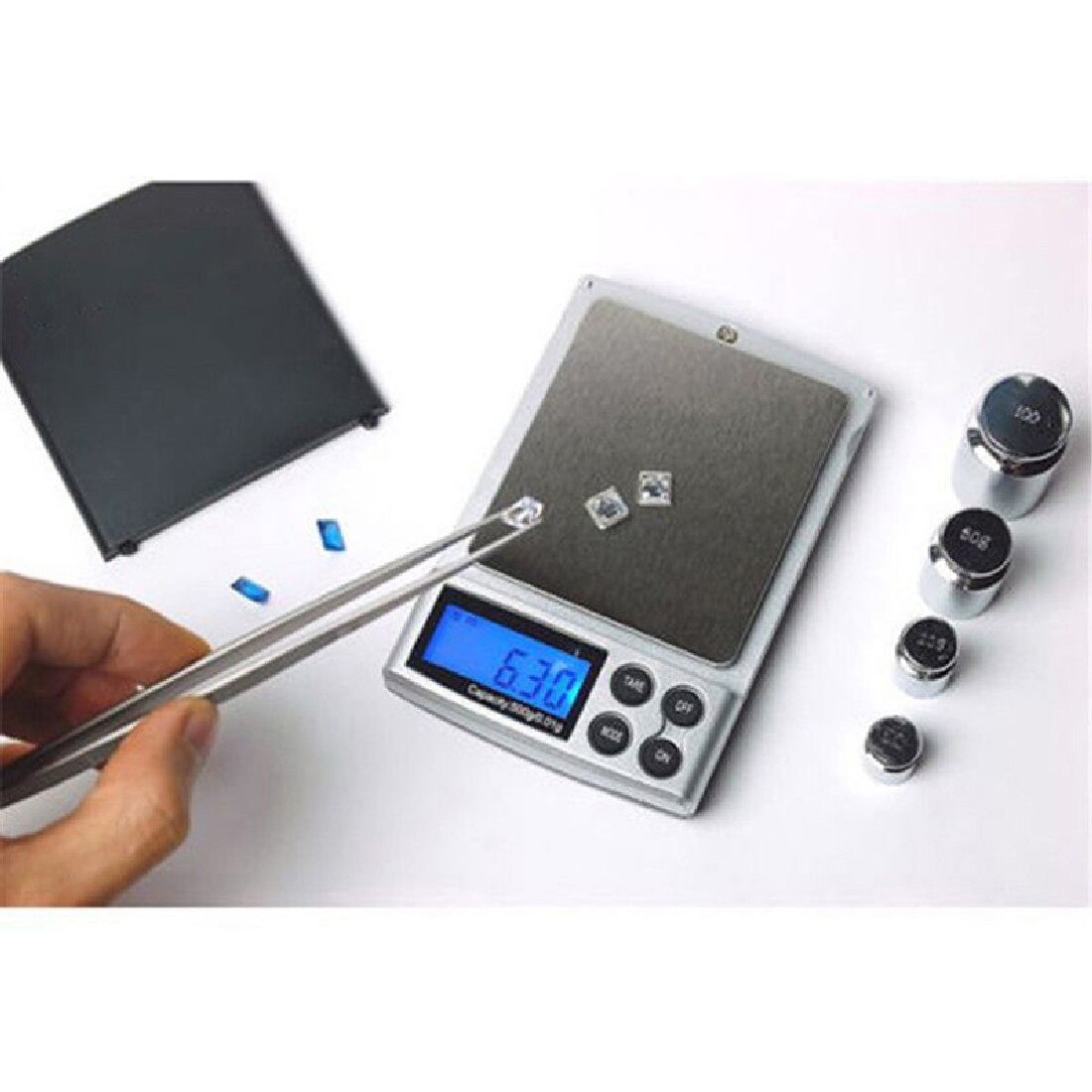 500g x 0,01g 1000g/2000g x 0,1g Mini Tasche Digital Waage für Gold Sterling silber Schmuck Waagen Gleichgewicht Elektronische Waagen