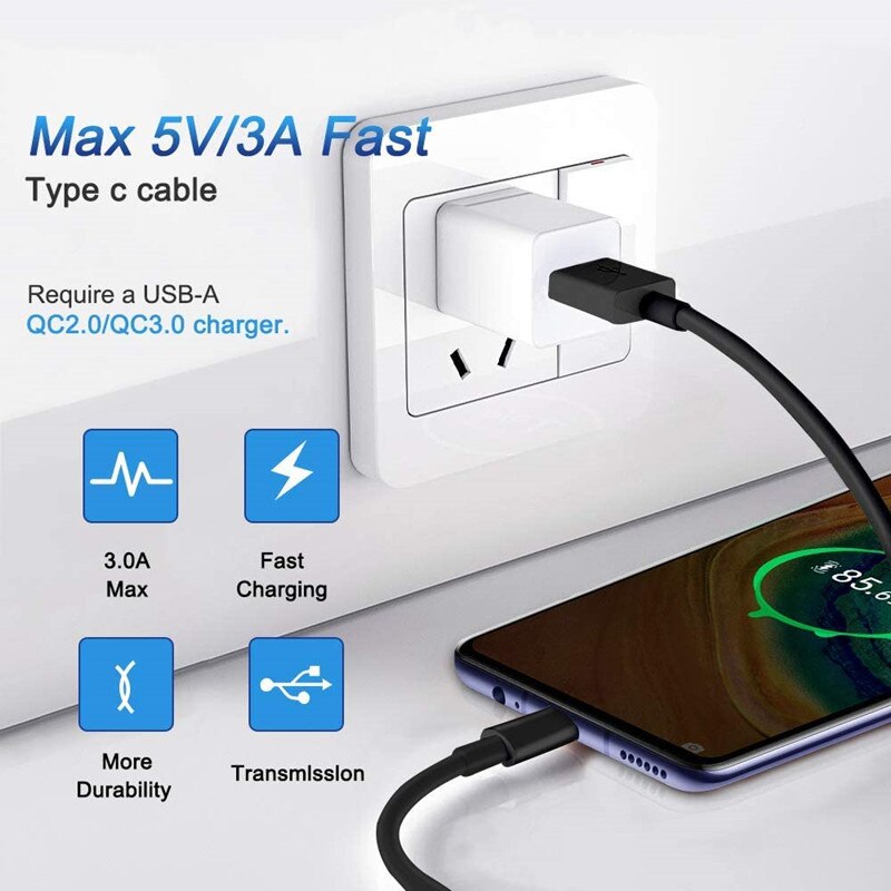 15W Fast Charging 9V 1.6A EU Charger for Xiaomi Redmi 9A 9AT 9i 9C 9 8A 8 Note 9 9S 8 8T Pro Max huawei Samsung USB Quick Cable