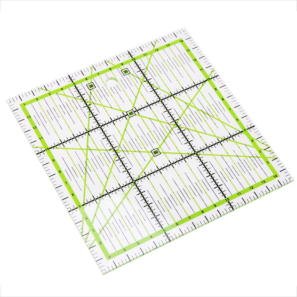 DIY Square Patchwork Feet Tailor Yardstick Cloth Cutting Rulers DIY Sewing Tool Multi-function Yardstick Cloth Cutting Ruler
