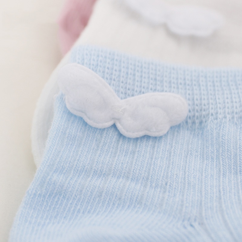 Wecute Angel Wings Cotton Baby Socks Infant Boys Girls Cute Lovely Anti Slip Socks Toddler Kids Soft Socks Autumn