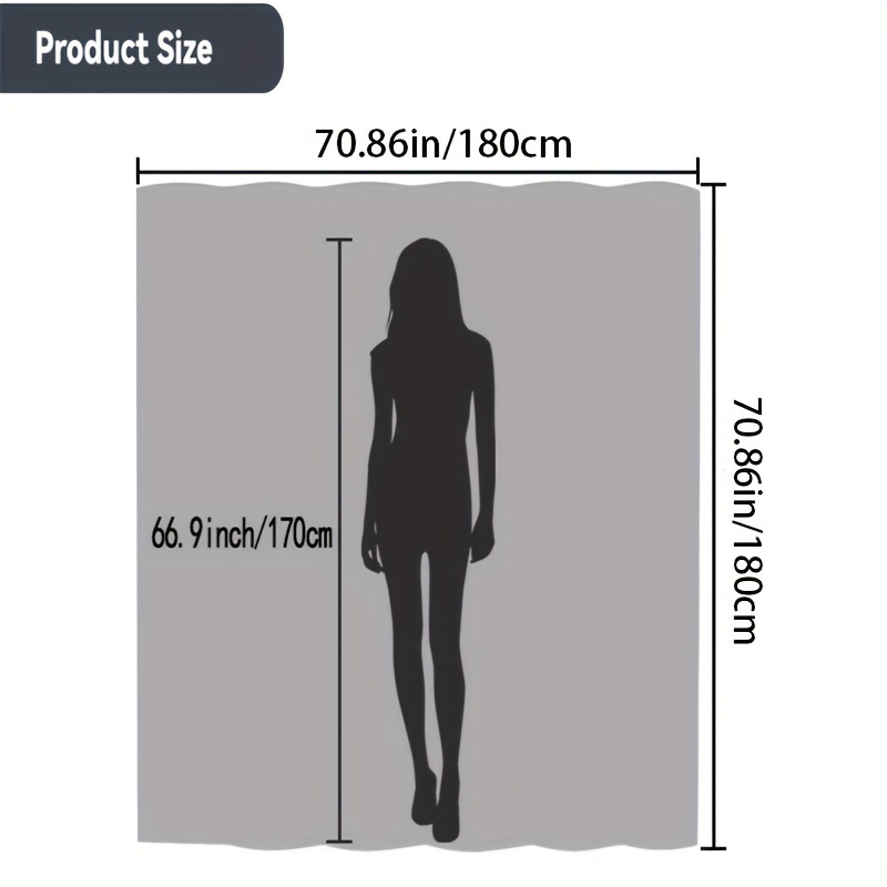 Grappig Zwart Kat Douchegordijn - Schattig Kat , Polyester Stof, Inclusief Haken, Speels Badkamer Decor