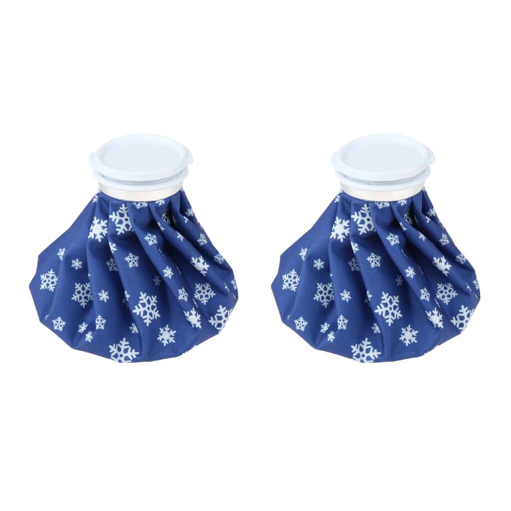 2pcs Cold Reusable Ice Bags First Aid Cooler Cup for Sports Injury Knee Head Leg Swelling Sprains - 6 / 9 / 11 inch