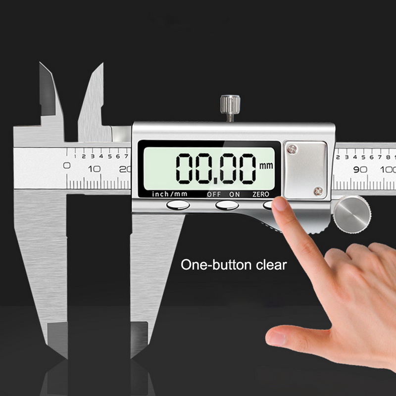Digital Vernier Caliper 6 Inch 150mm Stainless Steel Metal Electronic Caliper Micrometer Depth Measuring Tools With LCD Screen
