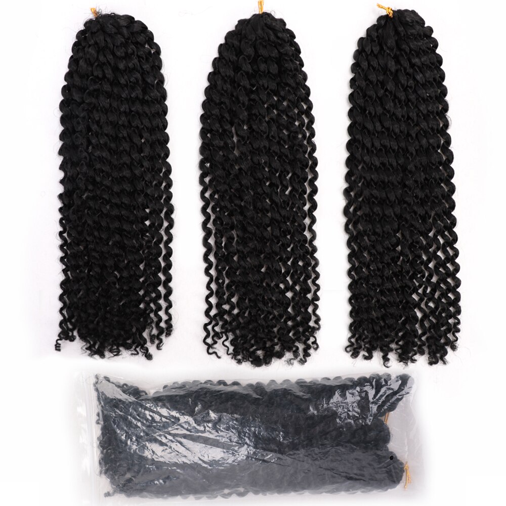 12 Inch Marley Crochet Braids 3PCS/Pack Synthetic Afro Kinky MarlyBob Braids Hair 24 Roots/Pack Ombre Colors Hair Extensions: Natural color