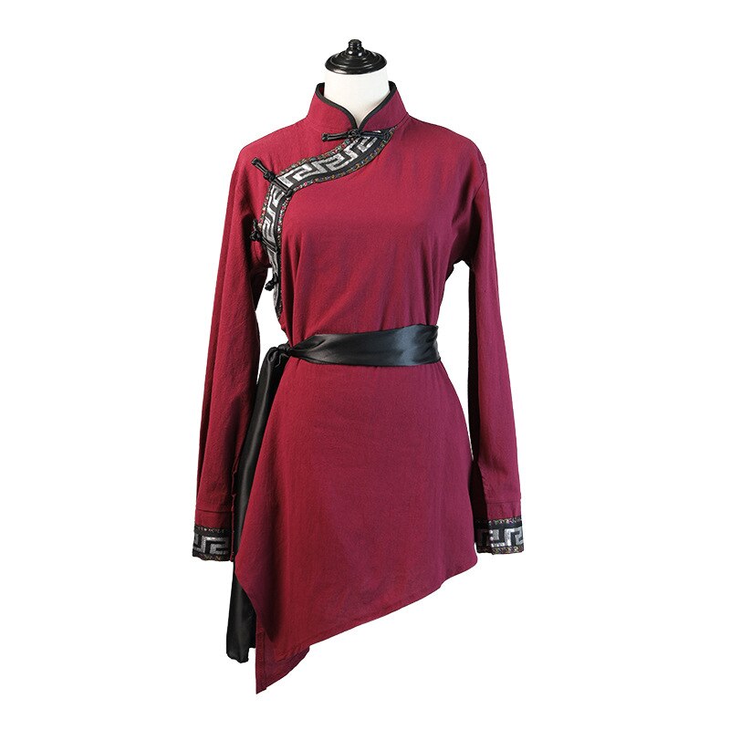 Chiński Folk kostium taneczny Unisex występ na scenie praktyka konkurs odzież 4 kolor z długim rękawem mongolski taniec odzież: Color1 / M