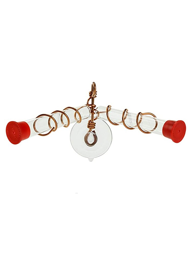 Innovative Hummingbird Feeder Suction-cup Bird Feeder For Parrot Lovebird Pigeon Hanging Viewing Feeding Tool Pet Accessories