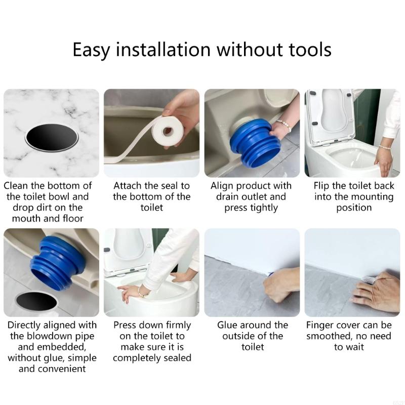Toilet Bowl Seal Sealing Rings Universals Toilet Bowl Gasket Leakproof Deodorant Flange Rings Bathroom Accessories