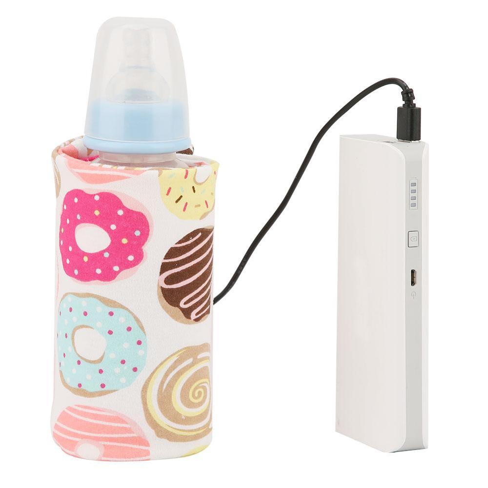 USB Flessenwarmer Draagbare Reizen Melk Warmer Baby Zuigfles Verwarmde Deksel Isolatie Thermostaat Voedsel Heater: A1