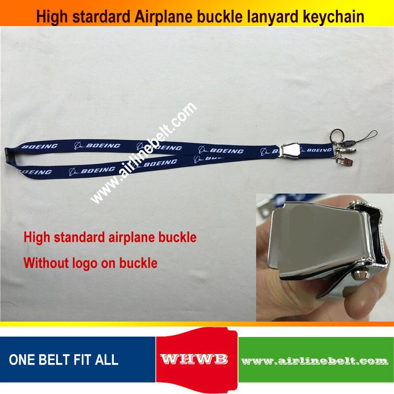 Porte-clés Airbus Boeing, corde de boucle d'avion, pour pilote, clip à fermoir à ressort, pour équipage porte-carte d'identité: B3
