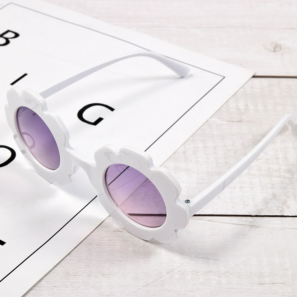 1Pc Vintage Kids Zonnebril Baby Zonnebril Ronde Bloem Gafas Baby Kinderen UV400 Sport Zonnebril Meisjes Jongens Oculos De Sol