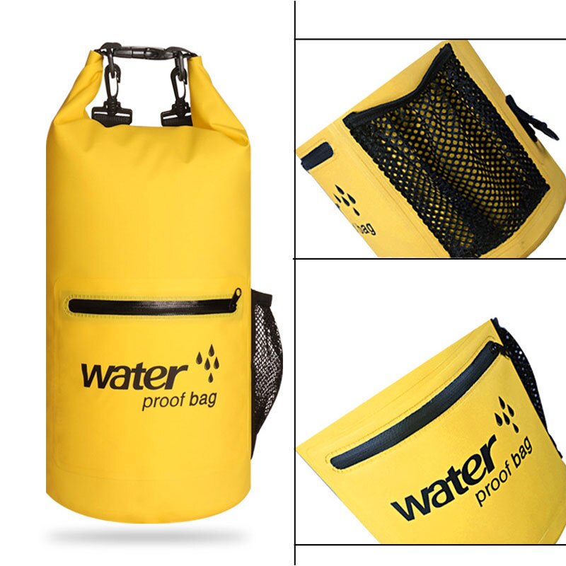 10L 20L Mergulho Natação Ao Ar Livre Saco De Armazenamento De Compressão À Prova D' Água Dry Bag Mochilas Das Mulheres Dos Homens Da Moda de Surf Para Rafting Caiaque