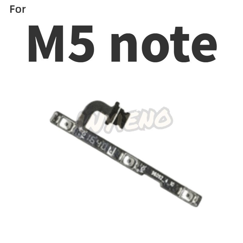 Novaphobat para Meizu M3 Note M681H M681Q/L681h encendido apagado volumen arriba abajo interruptor tecla flex cable reemplazo + seguimiento: for m5 note