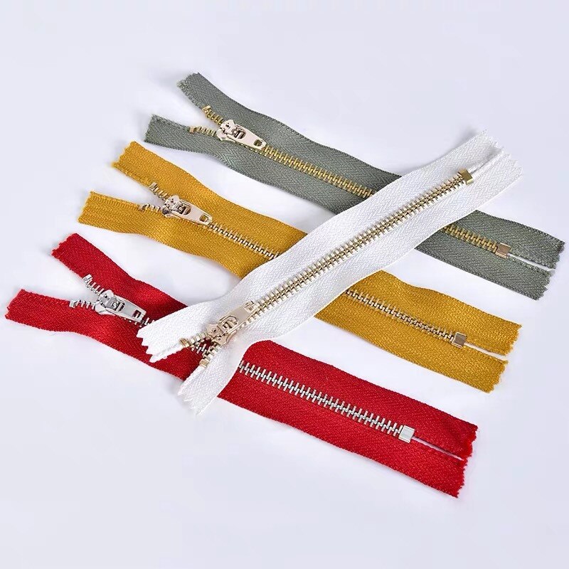 Rits accessoires jeans metaal koperen tanden mannen en vrouwen broek sluiting tas wit nr. . 3 anti-gesp rits accessoires