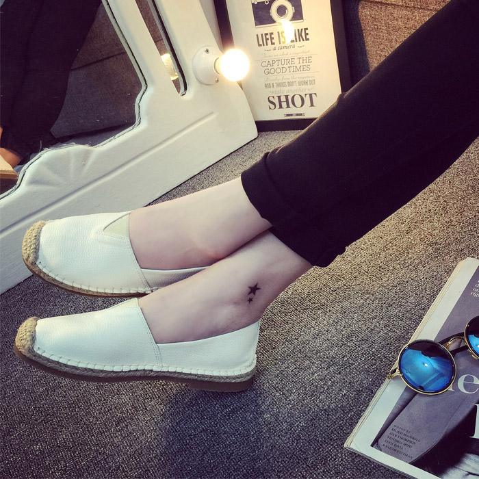 Bonitos zapatos informales de otoño para mujer, zapatos planos, mocasines blancos transpirables a la para mujer, zapatos antideslizantes de pescador, zapatos para conducir