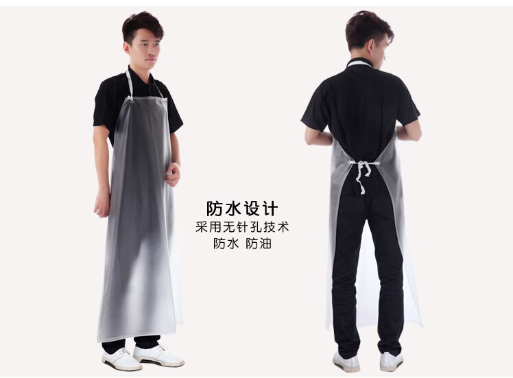 Delantales desechables impermeables y resistentes al aceite para adultos, ropa de trabajo de cocina sencilla sin mangas para hombres y mujeres.