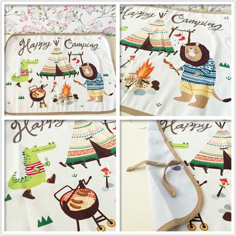 Car Sun Shades Car Window Shades for Rear and Side Window Car Heat Shield Protect Baby Window Shade Adjustable Sunscreen Curtain: 4