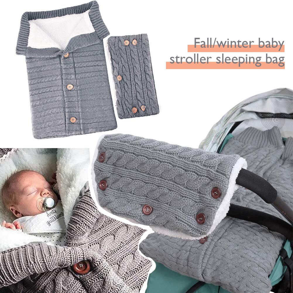 Pasgeboren Baby Deken Winter Warme Slaapzakken Zachte Inbakeren Wandelwagen Wrap Deken Voor Baby Baby Kid Kinderen Couverture Bébé