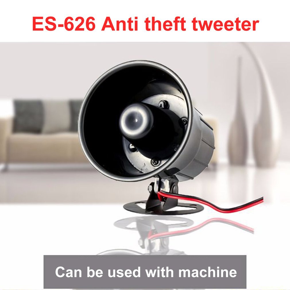 12v 626 alarmsirene hoorn buiten met beugel voor huisbeveiligingssysteem gsm alarmsystemen luide sirene