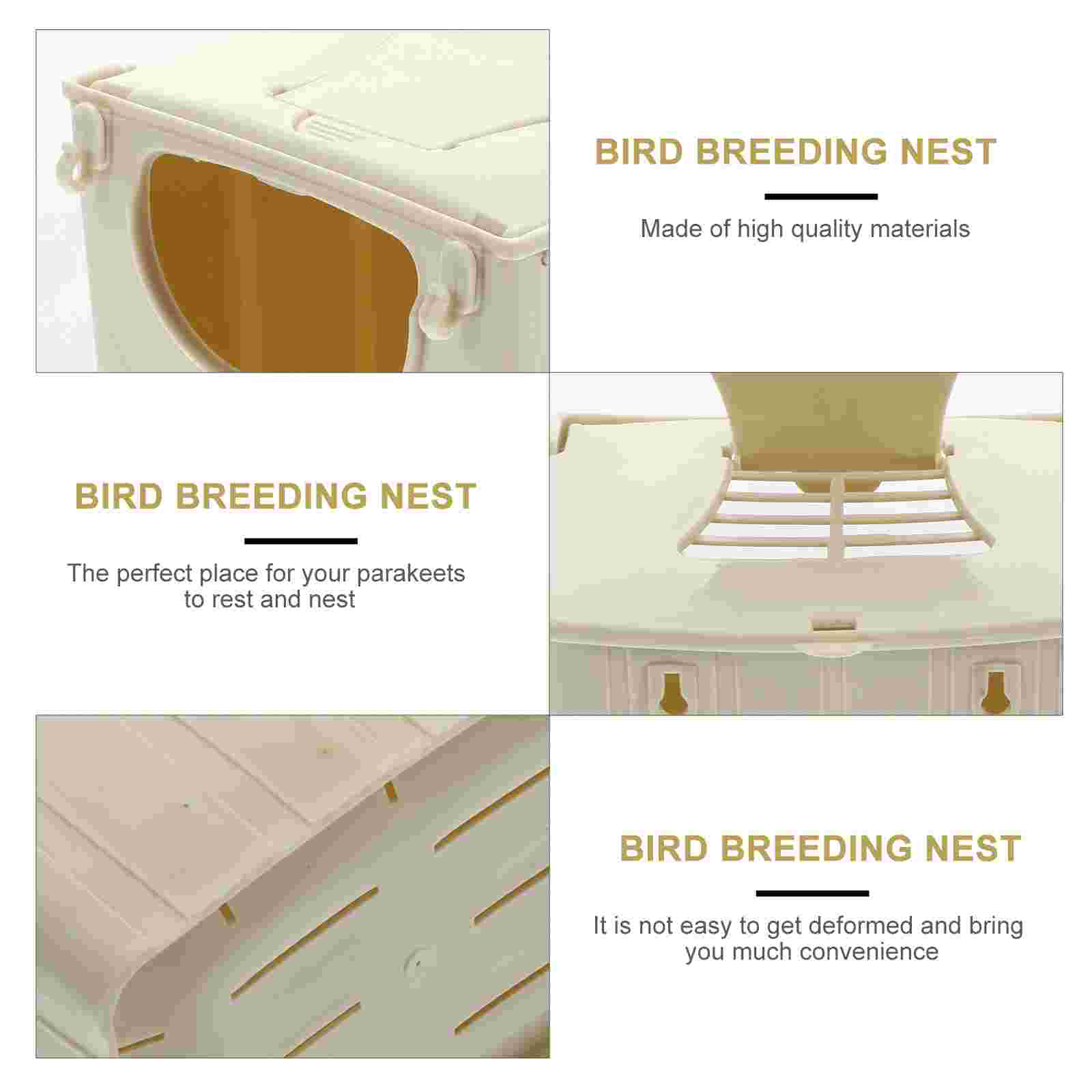 2Pcs Box Bird Breeding Box Bird Roosting Box Bird Incubation Box Hanging Bird Box for Tree Home Garden Balcony