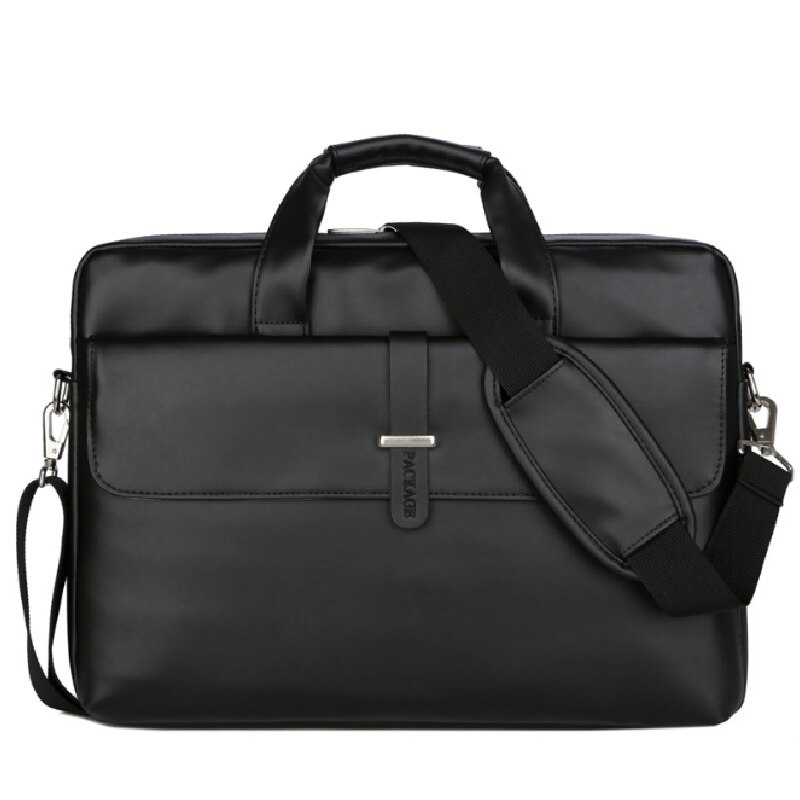 Laptop computer aktetas dames pu leer 15.6- inch schattige roze dames notebooktas waterdicht: Zwart