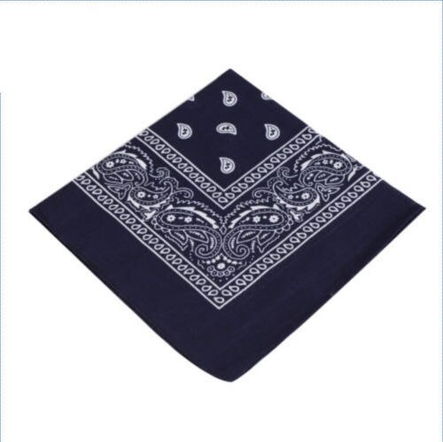 Pañuelo de Cachemira Extra grande para motoristas, pañuelo de cabeza en 8 colores, suave y ligero, disponible en EE. UU.: Navy