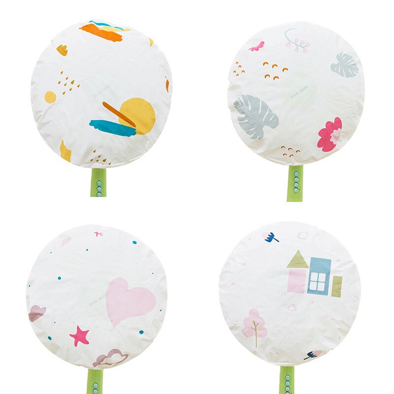 Fan cover fan dust cover protective storage bag non - woven circular portable dust collector floor desk fan cover: 5PCS-MIX