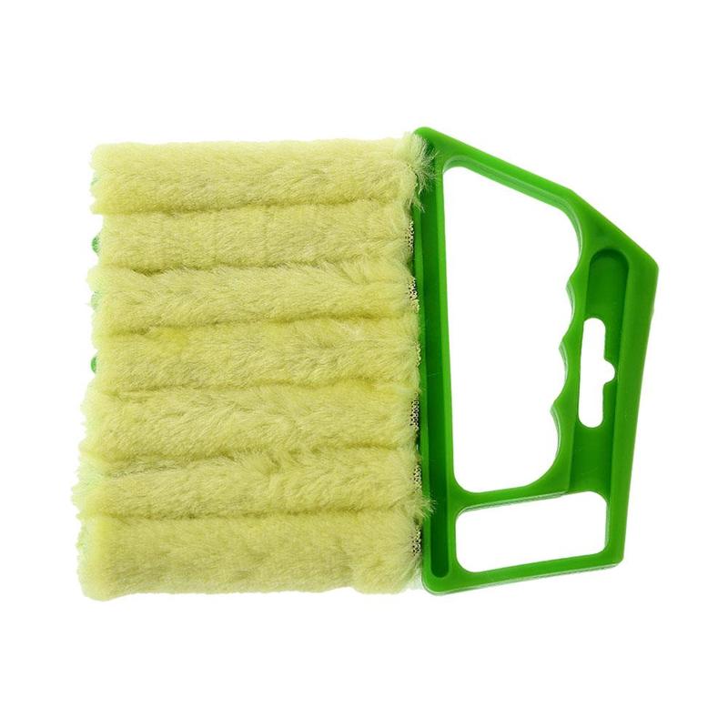 Window Cleaning Brush Air Conditioner Duster Cleaner With Washable Venetian Blind Blade Cleaning Cloth Groove Window Cleaner: C 2