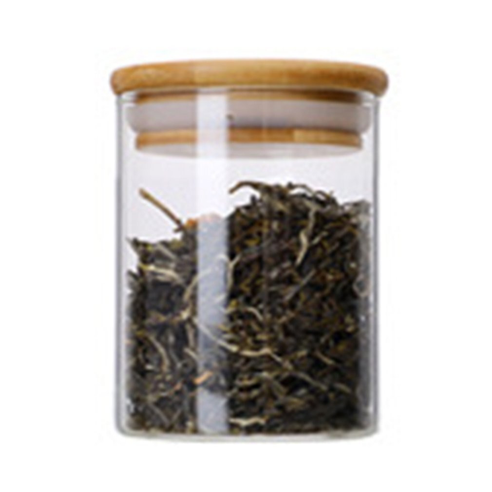 Frascos de vidro transparente selo frascos de grãos garrafas de armazenamento frasco de especiarias cozinha latas de armazenamento organização café conter tanque: 230ml
