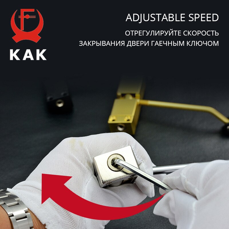 KAK Stainless Steel Automatic Spring Door Closer Door Closing Device Can Adjust The Door Closing Device Furniture Door Hardware