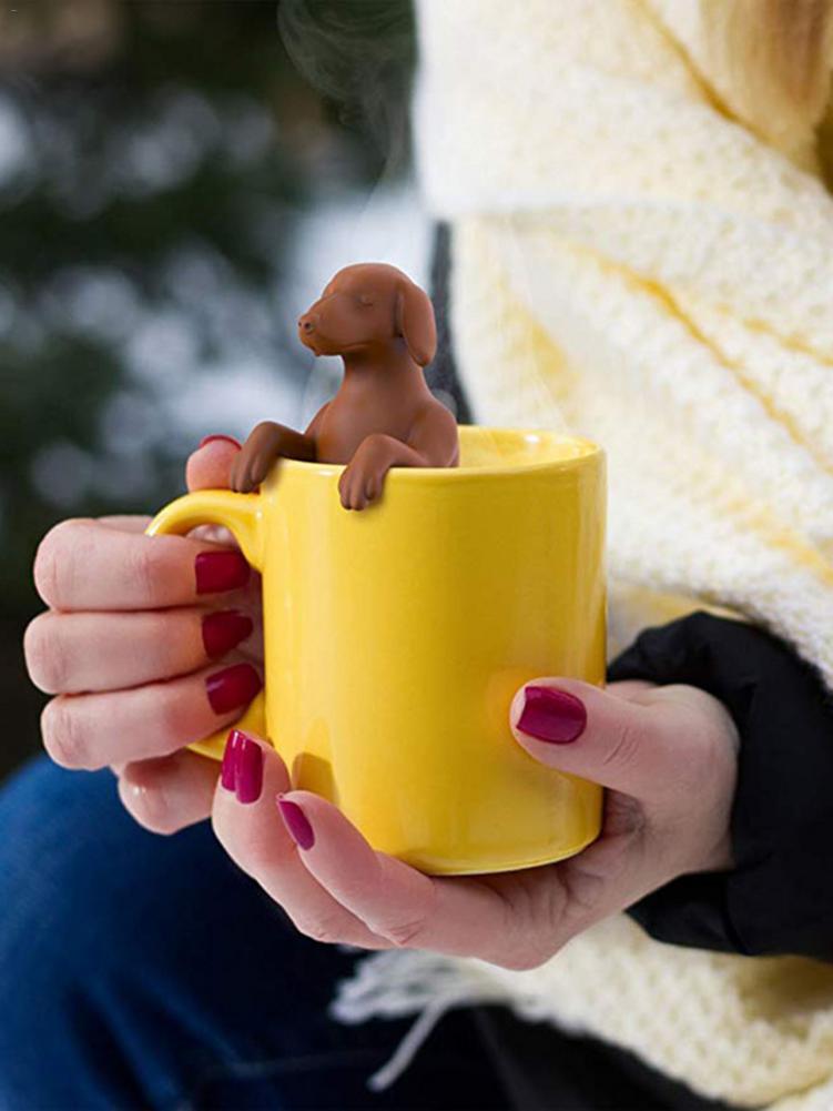 Djur sällskapsdjur hund tesil silikon te läcka teinfusion kaffepåse köksredskap kökstillbehör kryddfilter