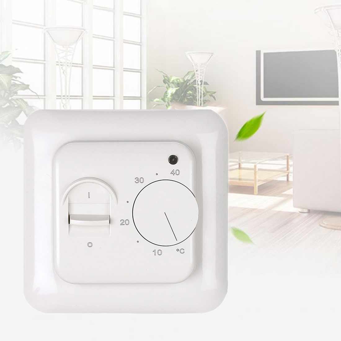 Universal Mechanical Water Electric Floor Heating Manual Room Thermostat Warm Floor Cable Temperature Controller 220V 16A 3A