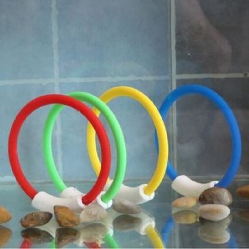 4 Pcs/1 Set Dive Ring Werfen Spielzeug Schwimmen Pool Tauchen Spiel Wasser Spielzeug Strand Sommer Kinder Tauchen ring Wasser Sport