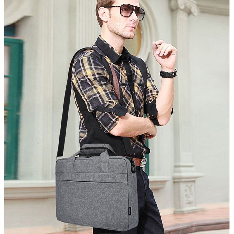 Briefcase 14 15.6 inch Laptop Handbag Men Office Bag Messenger Large Tote Women's Computer Work Bag Handbag