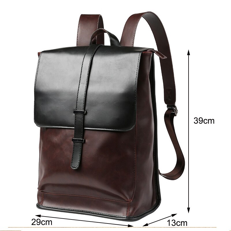 Men Backpack School Bag for Teenager Large Capacity Male Bags Multifunction Man Backpacks Leather Travel Laptop Backpack