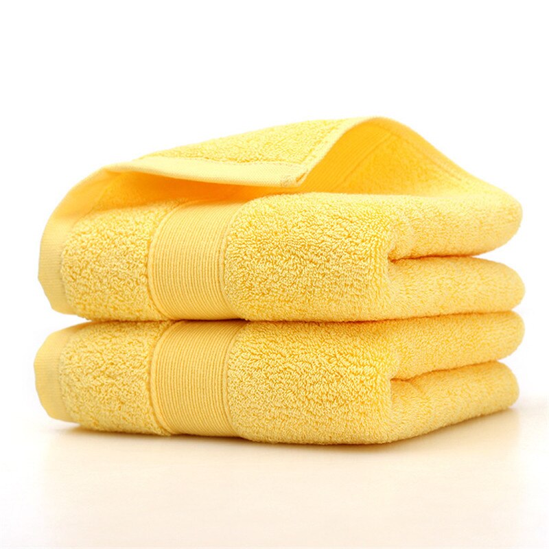 Toallas de algodón egipcio para el baño, toalla deportiva de Color sólido para el hogar, Hotel de 5 estrellas, , 36x76cm, para parejas, Uds.: Amarillo