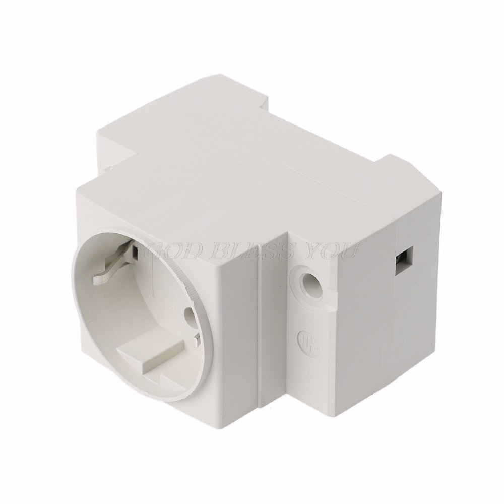 Eu tyyppi 35mm din-kiskoon kiinnitettävä verkkovirtapistoke 16a 250v ac-liitin