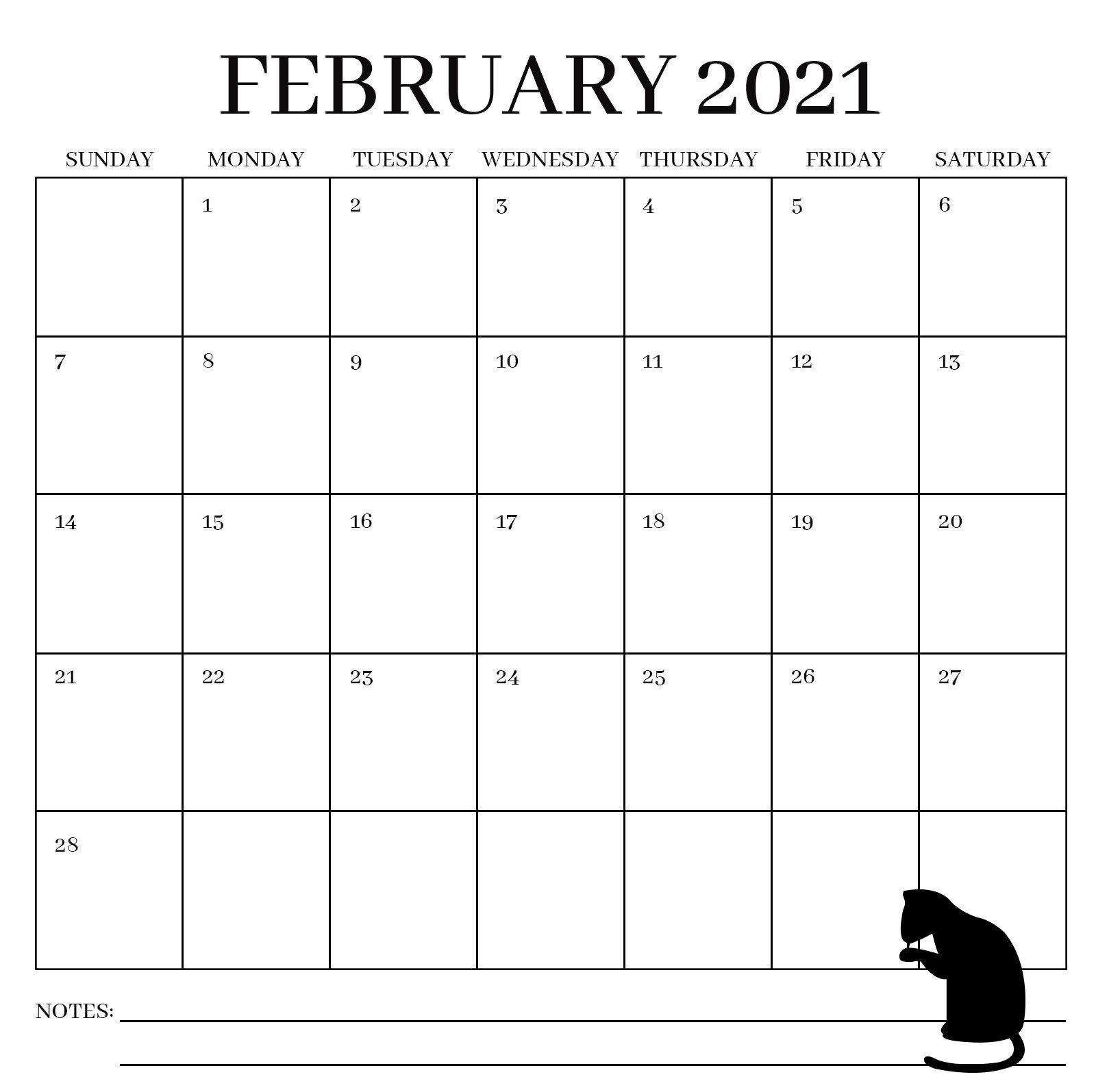CALENDAR for Cat Lovers, Crazy Cat Lady, Animal Lover