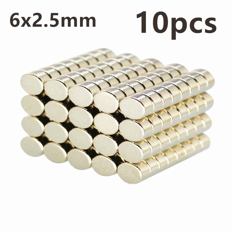 10PCS solid/hollow magnet encoder AS5048a AS5600 Gimbal motor strong magnetic ring standard: 6x2.5       10pcs