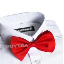 Corbata de niño roja negra Linda pajarita para niños tipo mariposa: red